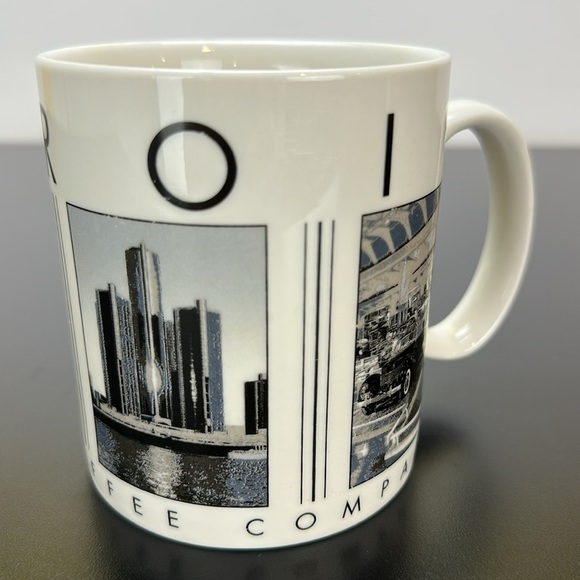 Starbucks 2003 City Scenes Series Barista Detroit Michigan Coffee Tea Mug Cup - Picture 3 of 8